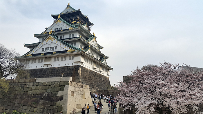 大阪城とサクラ(アウディ・アンドルワン・G)?