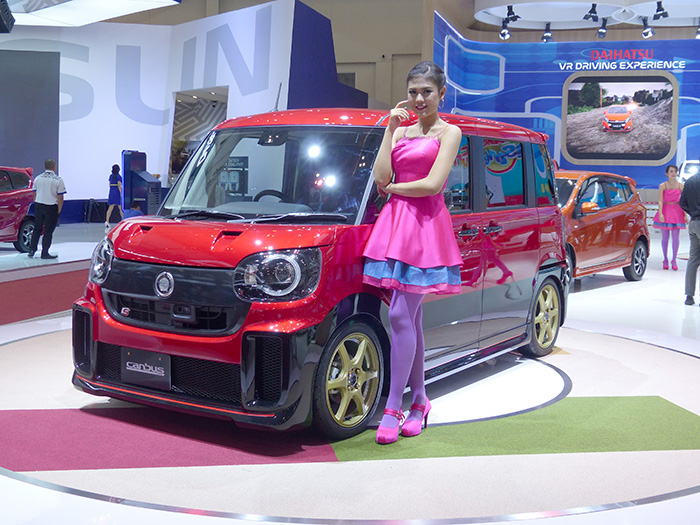 東京オートサロンに出品されたダイハツ「ムーブ・キャンバス」