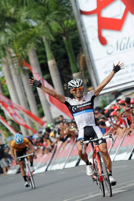 福島選手がステージ優勝　きょうバリで最終　ツール・ド・インドネシア