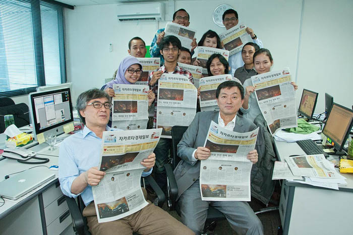韓国語日刊紙が創刊　「ジャカルタ経済日報」　両国関係の発展後押し　首都圏で個別配達