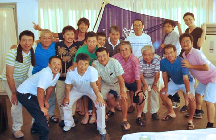 東京六大学秋季リーグ優勝記念　紫紺会１７人がゴルフコンペ