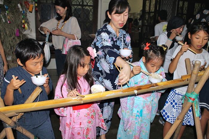 日本の風物詩、子ども歓声　ＪＣＣで七夕パーティー