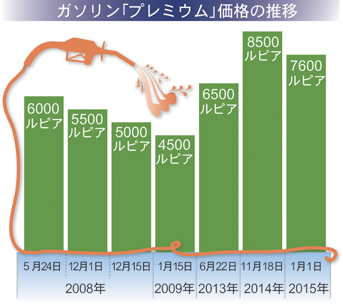 補助金削減　経済後押し　消費者　原油安恩恵を享受