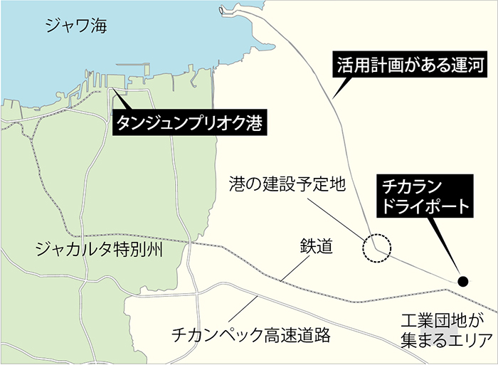 物流改善へ運河拡張　プリオク港〜チカラン　ＦＳ調査が完了