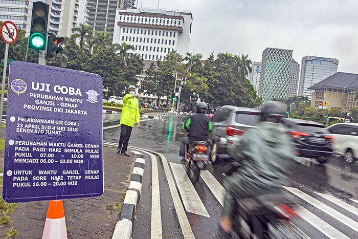 適用開始、１時間早く　奇数偶数制度　アジア大会控え試験実施