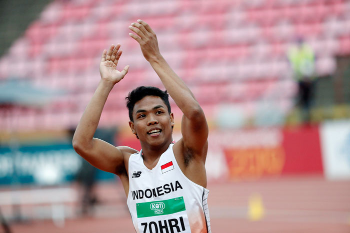 １８歳ゾフリ、時の人に　世界ジュニア陸上優勝で
