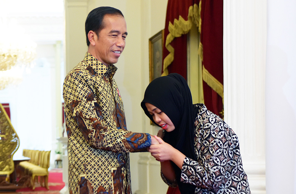 アイシャさん、大統領と面会