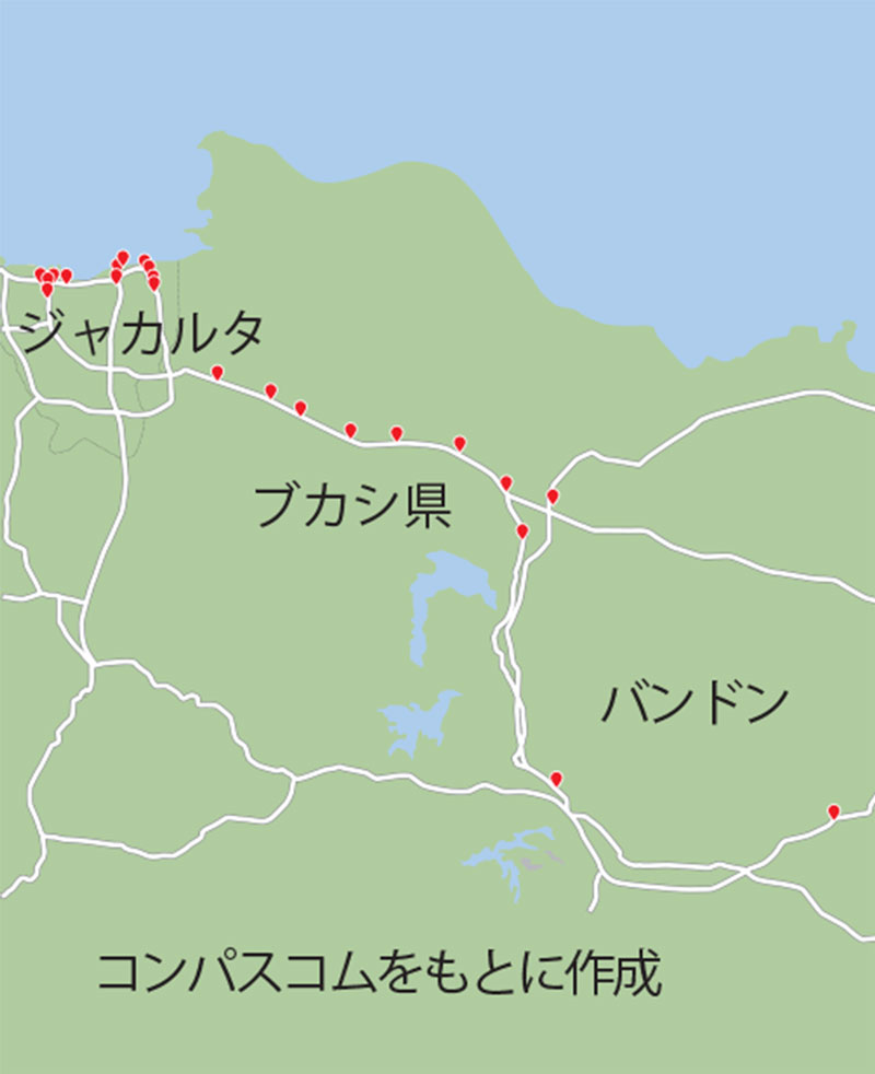 ジャカルタ～バンドン間　過積載トラック通行禁止　運輸省