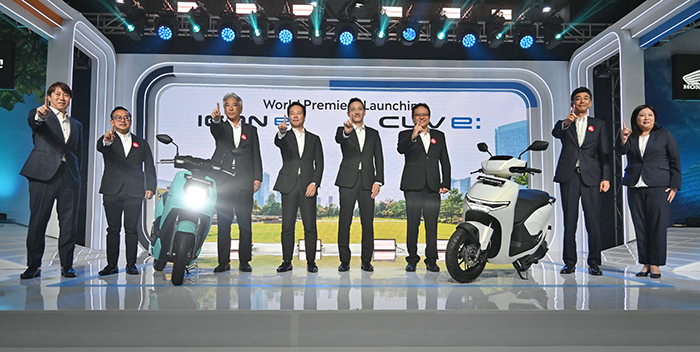 ホンダが世界初公開　電動バイク２車種