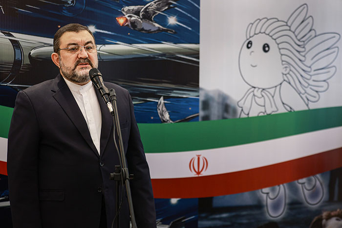 ▼イラン大使が会見