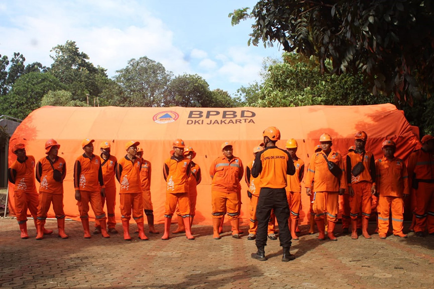▼ジャカルタ特別州防災局（ＢＰＢＤ）