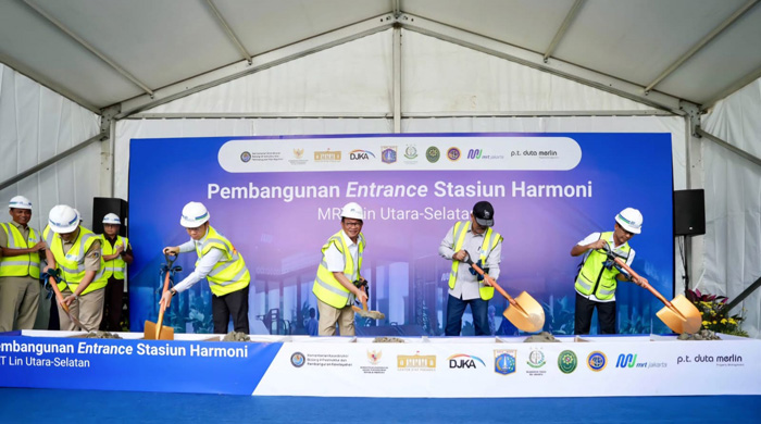 ハルモニ駅出入口起工式　プラモノ知事「公共交通網を統合」